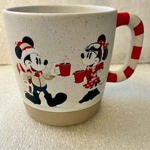 Disney Parks Holiday Lodge Mickey & Minnie Mouse Christmas Mug with Pluto